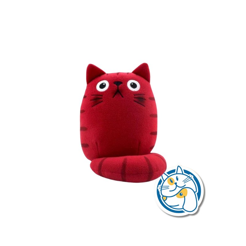 GATO PELUCHE MORDIBLE C/ CATNIP 16X6CM - 25187