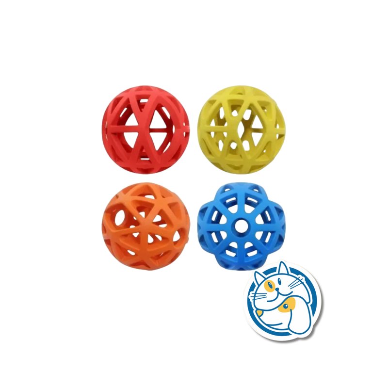 PELOTA HUECA C/ CASCABEL X4,4CM