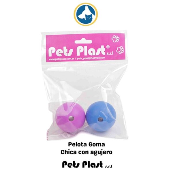 48 Pelota de Goma Chic. c/ Agujero(PET PLAS)