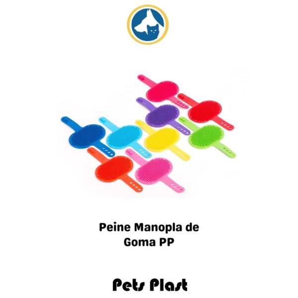 63 Peine Manopla de Goma. (PET PLAS)