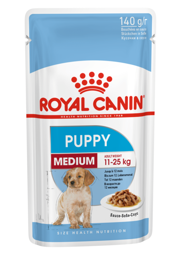 Royal Canin Pouch Medium Puppy. 140gr