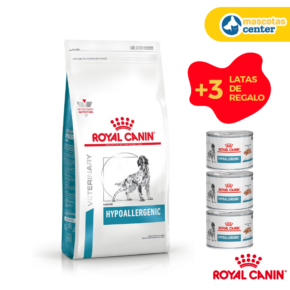 Royal Canin Dog Hipoalergenico 10KG + 3 Latas de Regalo