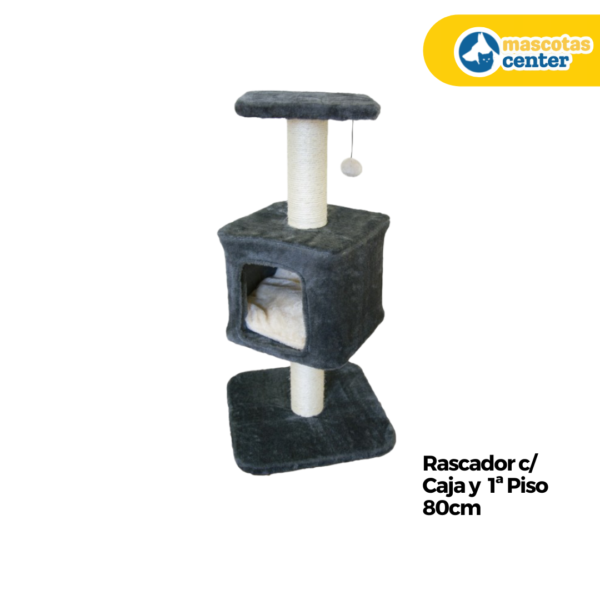 Rascador c/ Caja y 1º Piso 80cm (CANCAT)