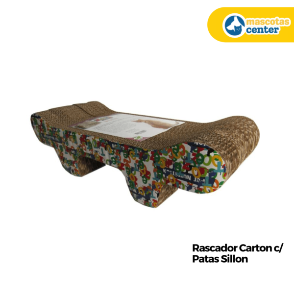 45 Rascador Carton c/ Patas. Sillon (KIMEY)