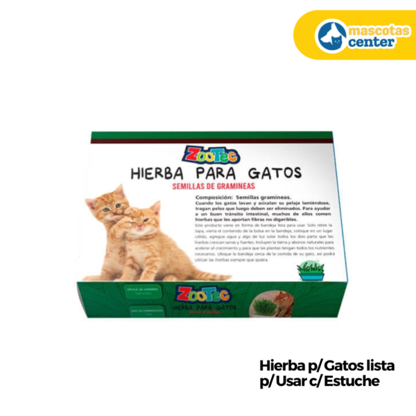 56 Hierba p/ Gato SEMILLA c/ Estuche. (ZOOTEC)