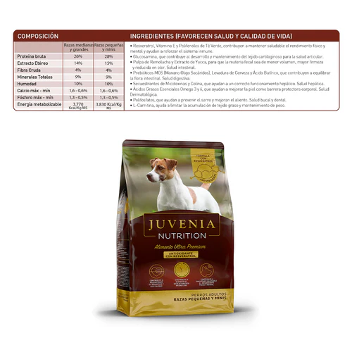 Juvenia Perros Adultos Razas Pequeñas 7,5KG